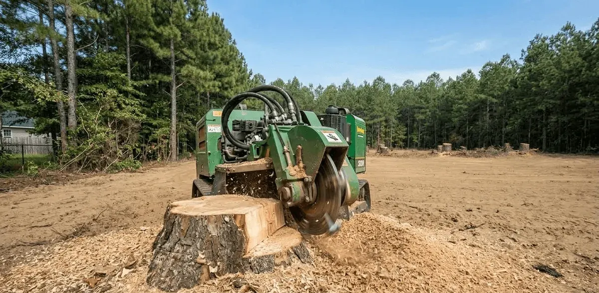 Stump grinding and removal service in Wayne County Georgia